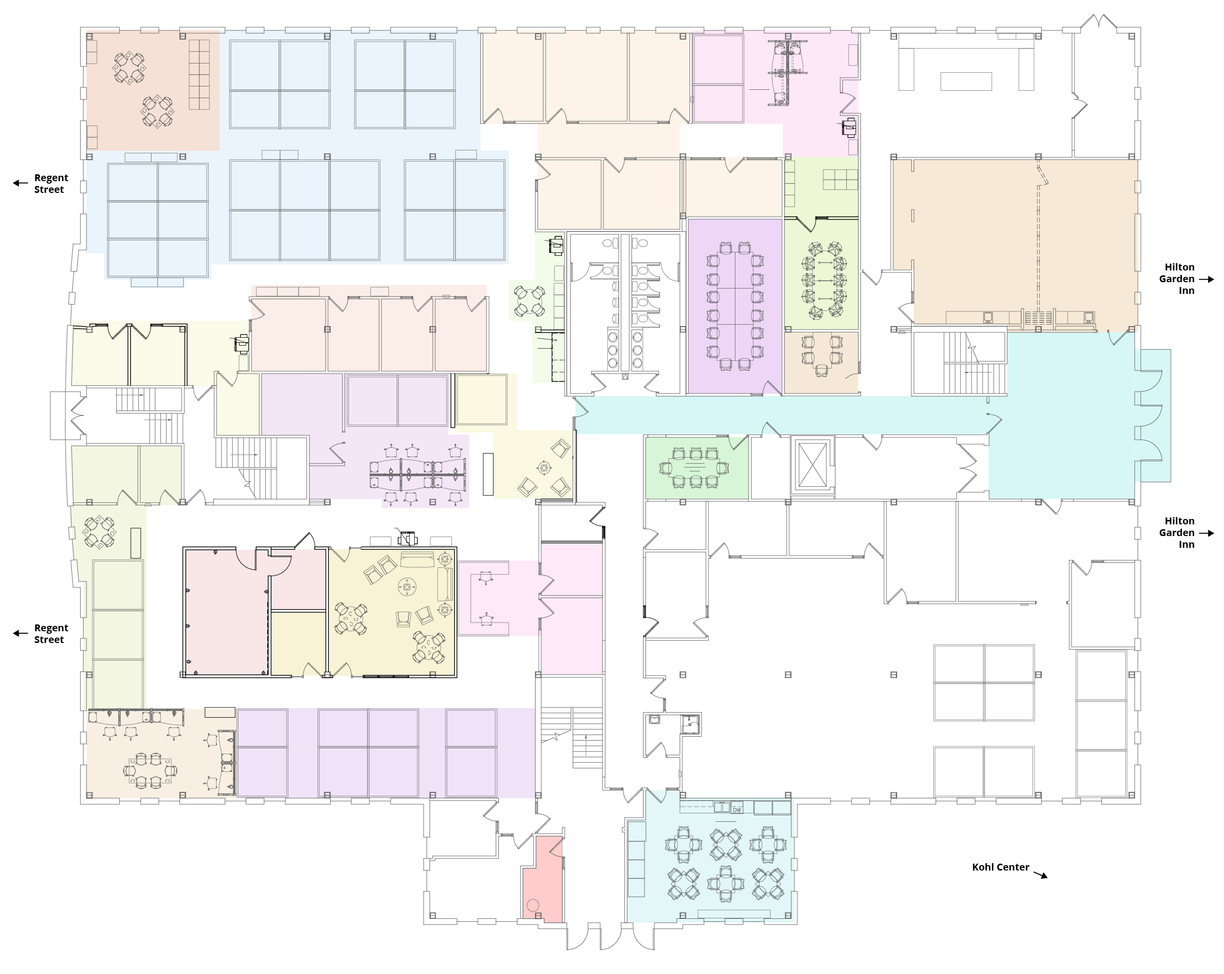Blueprint of the office